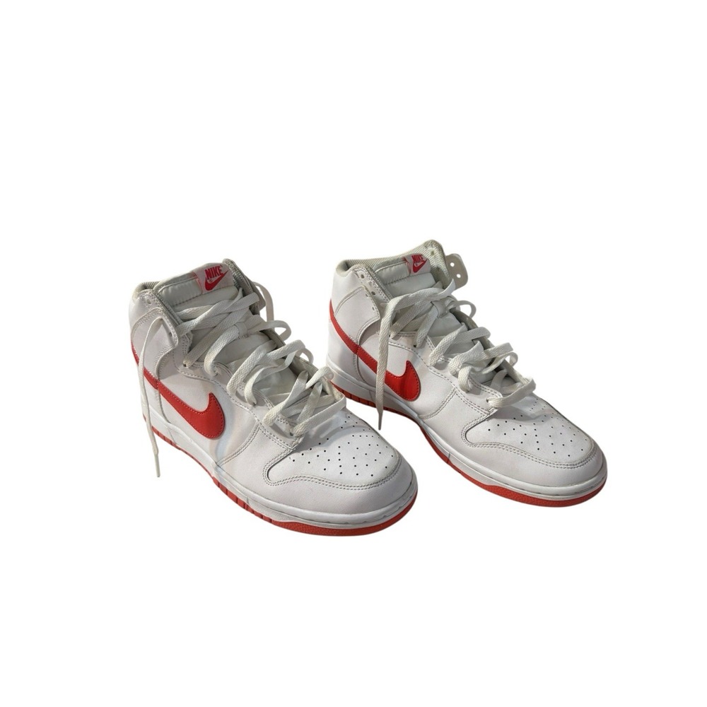 Nike Dunk High White Picante Red U.S. Men's Size: 10 DV0828-100